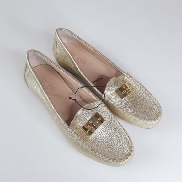 Kate spade gold loafers Clearance